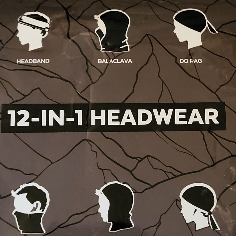 Tough Outdoors One Size Multi Purpose Head Gear Neck Protector Do Rag Headband